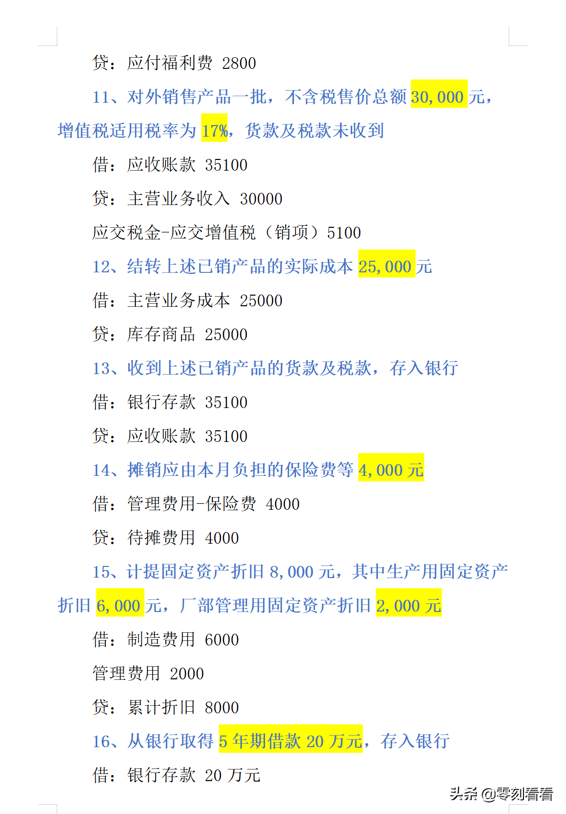聪明的会计，都是这样做会计分录的，会计分录例题大全可参考