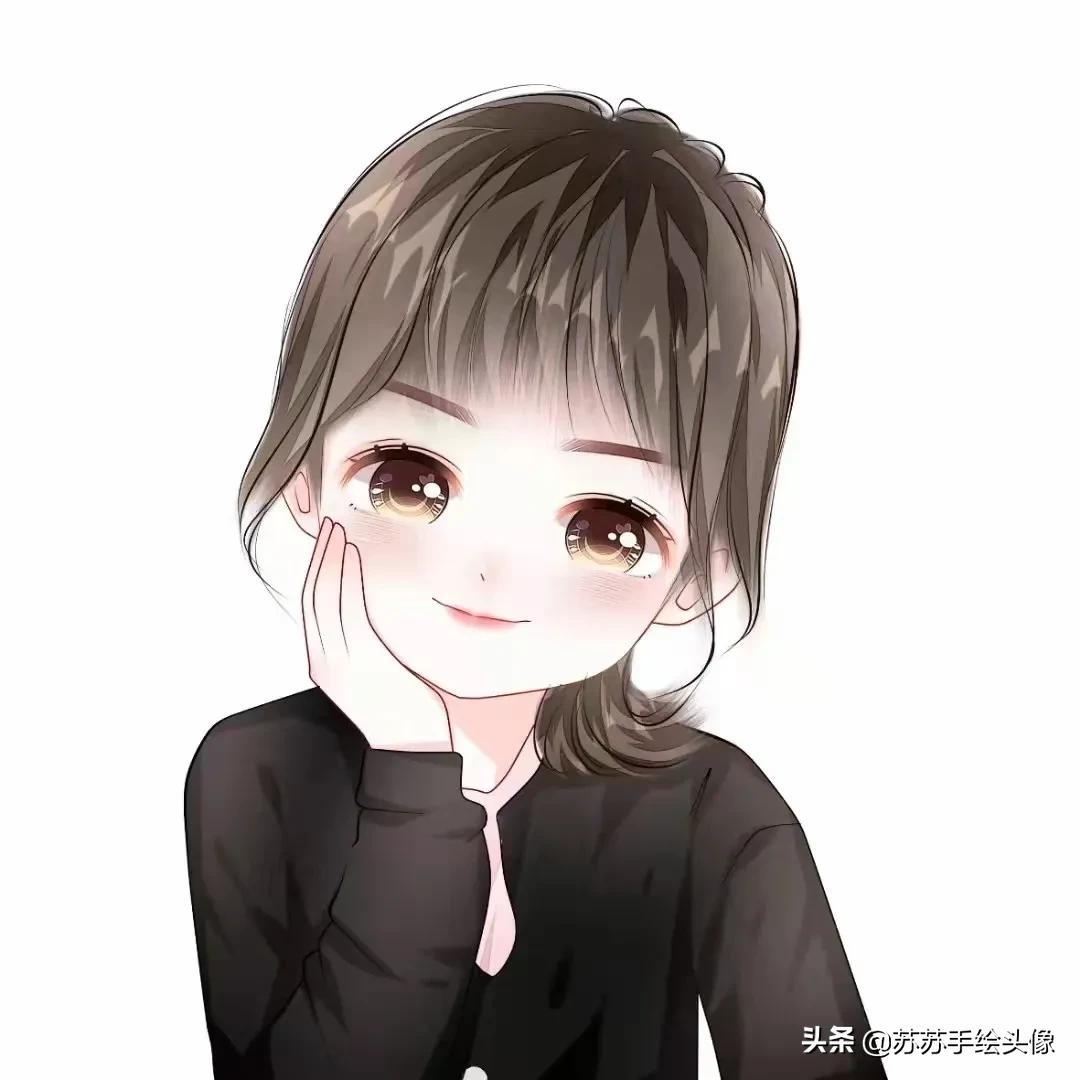 换个头像吧,俏皮可爱的女生卡通头像,童心未泯