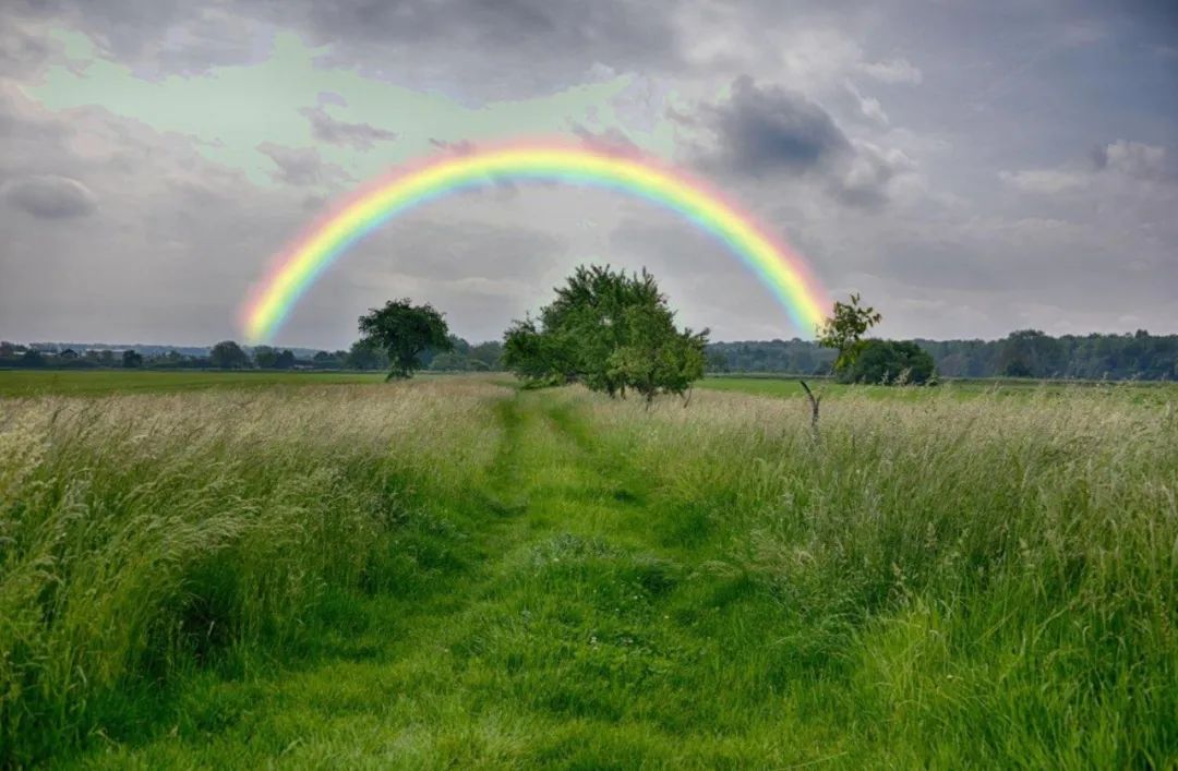 风雨过后是彩虹励志图片