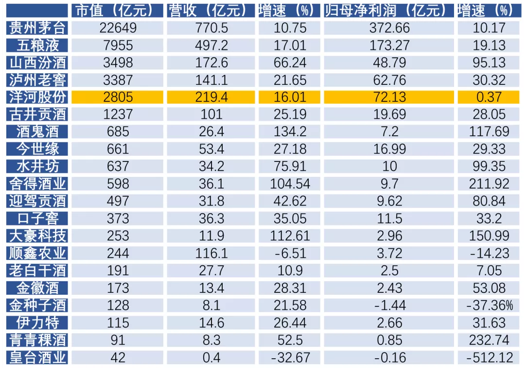 洋河股份：投资失利掩盖的业绩忧虑