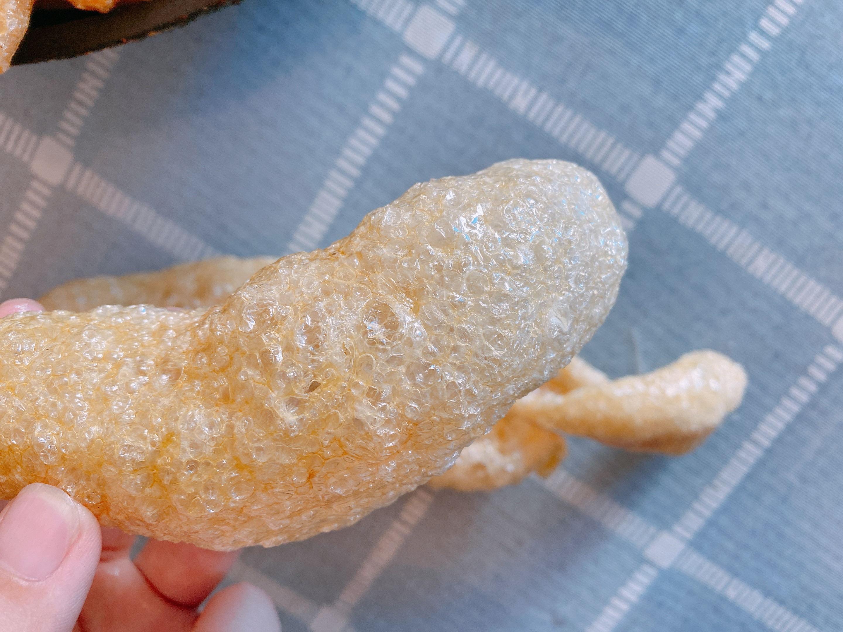 猪皮不要熬猪皮冻了，老妈几十年的做法，色泽金黄起大泡，不肥腻