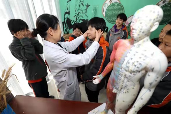 中医药文化走进校园 学生们体验传统文化魅力