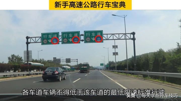 新手高速公路行车宝典，车道限速和变道，这些规则技巧需要知道