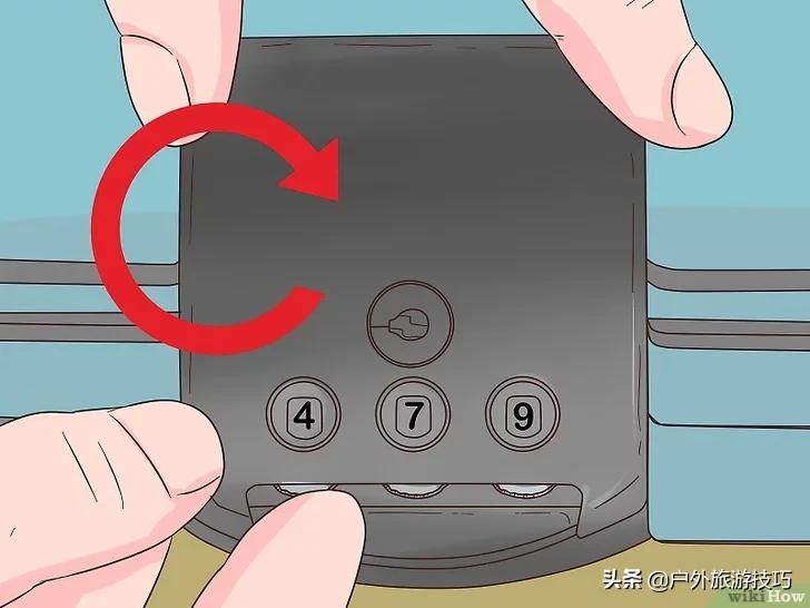 新秀丽箱子密码锁图解新秀丽密码锁重置