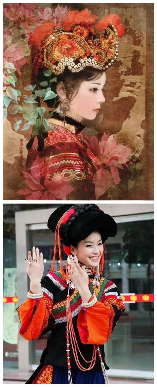 中国56个民族传统服饰大全