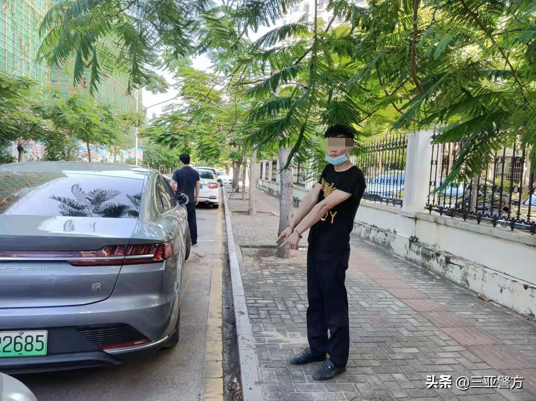 盗窃汽车三元催化器一男子被三亚吉阳警方刑拘