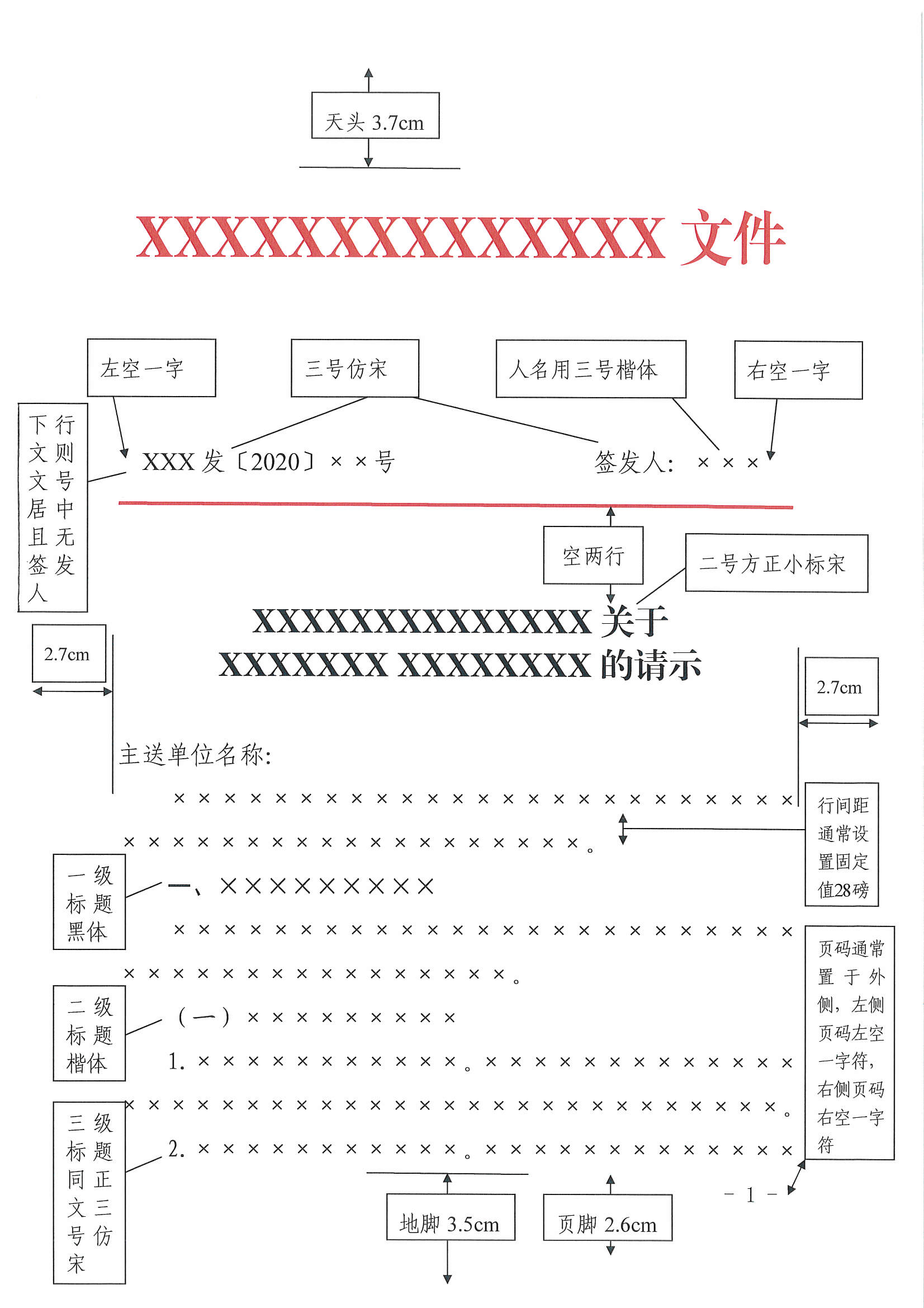 黨政機關公文格式下載政府公文格式範文