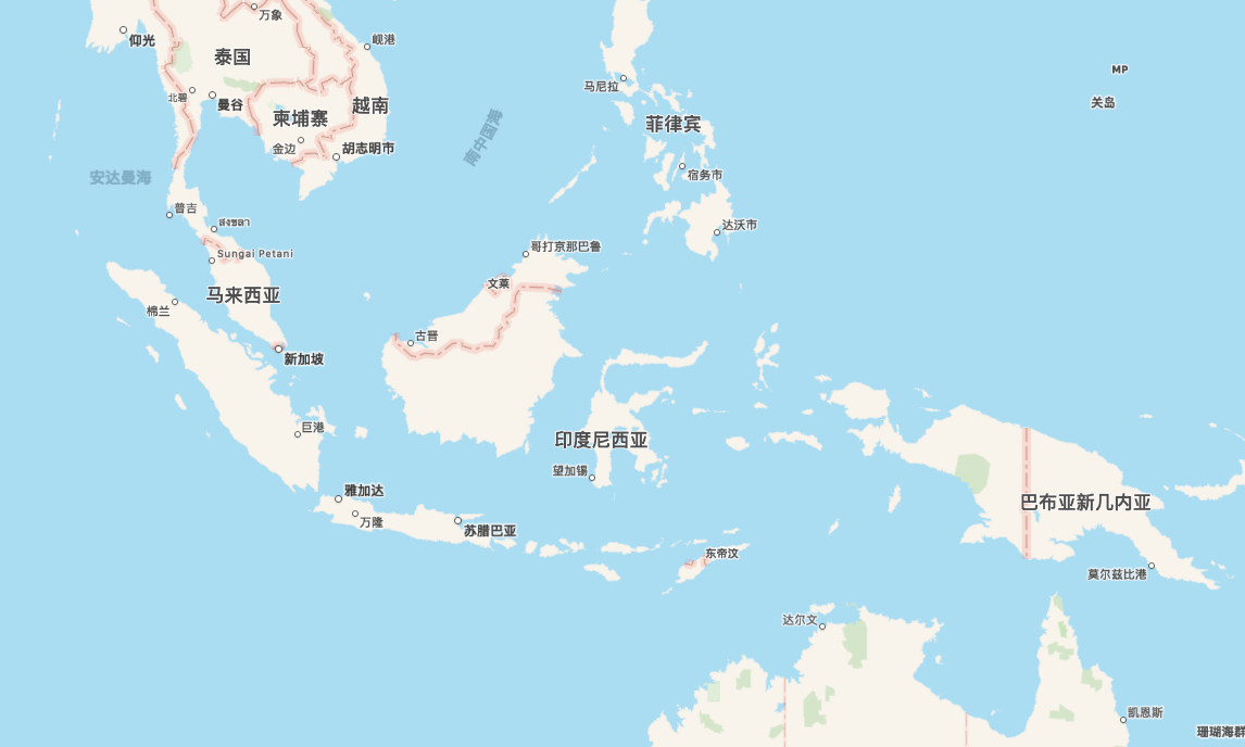 印尼的地理位置图片