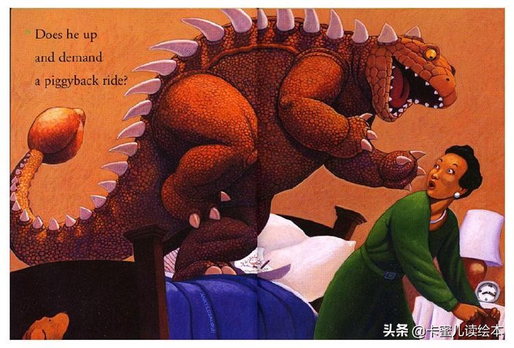 英文有声绘本《How Do Dinosaurs Say Good Night》恐龙怎样晚安