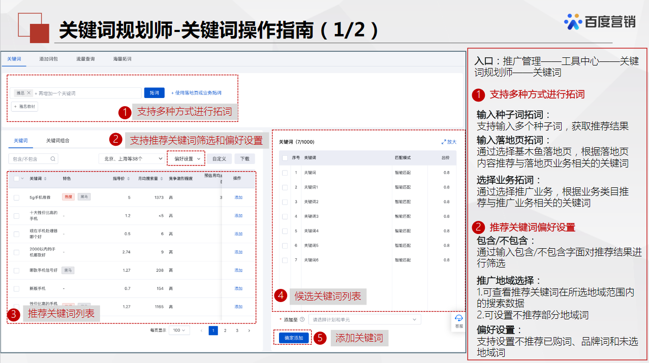百度推廣——關(guān)鍵詞推薦工具的介紹（一）「關(guān)鍵詞規(guī)劃師」
