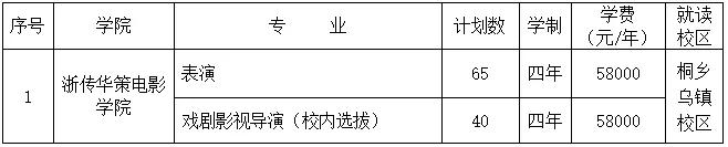 浙江传媒学院2020年招生简章