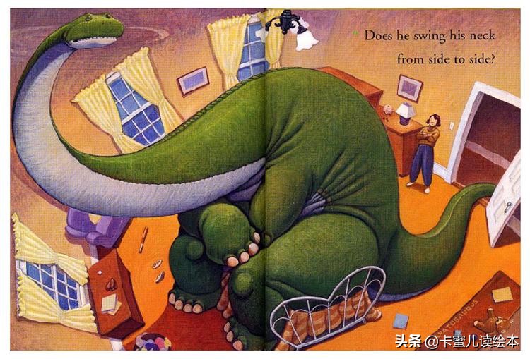 英文有声绘本《How Do Dinosaurs Say Good Night》恐龙怎样晚安