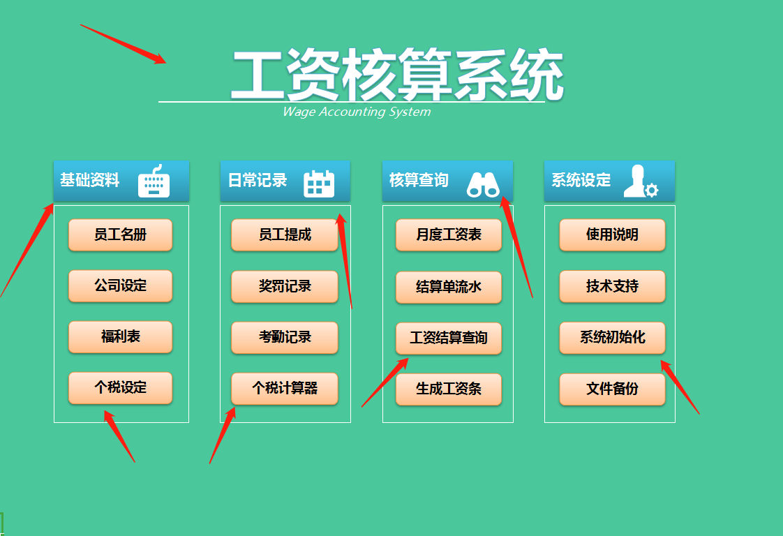 2021超好用工資表，帶核算查詢，個稅計算器，數(shù)據(jù)可自動生成