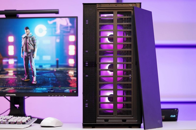 赛博朋克电竞风，5800X+6700XT 3A平台静音游戏主机分享