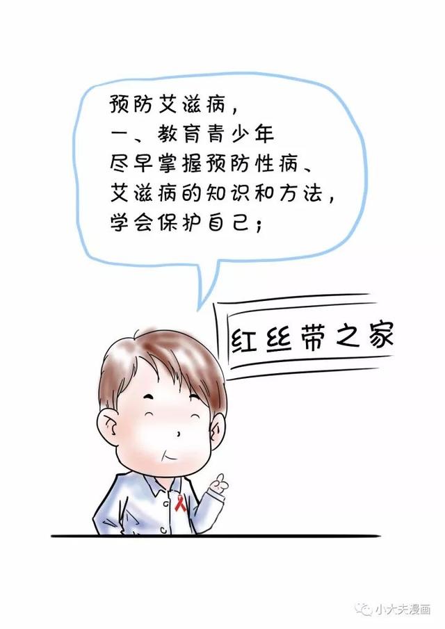 防艾四格漫画图片