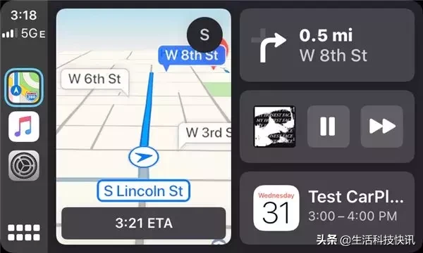 苹果iOS 13 CarPlay详解：全新UI设计 独立App视图
