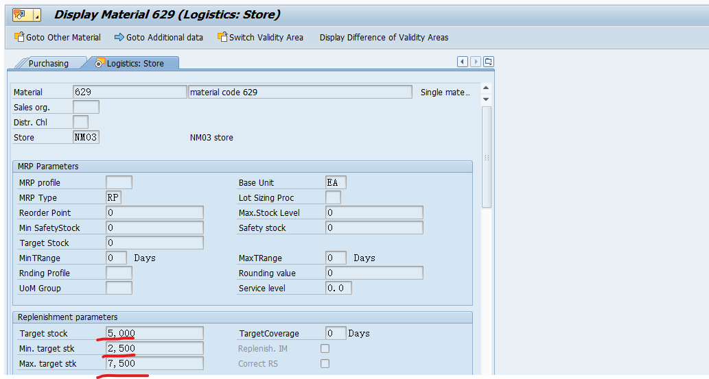 SAP RETAIL 商品主数据里影响自动补货结果的几个参数 II