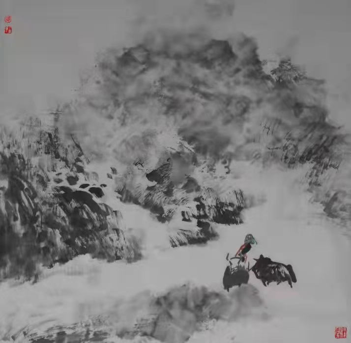铁道兵著名画家董吉祥（纸本水墨）国画作品欣赏 V篇制作：王绍春