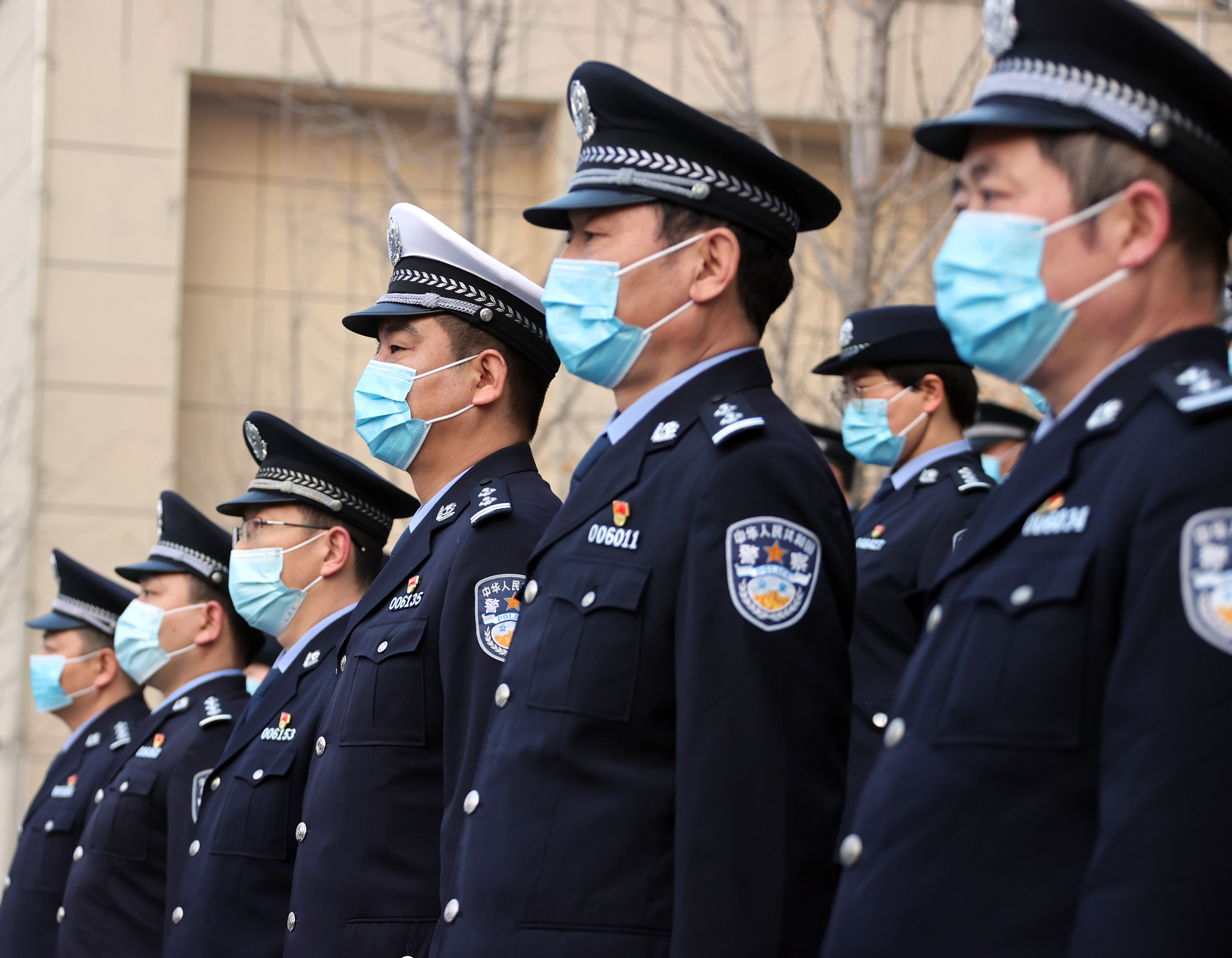 大荔县公安局举行隆重的升旗仪式庆祝中国人民警察节