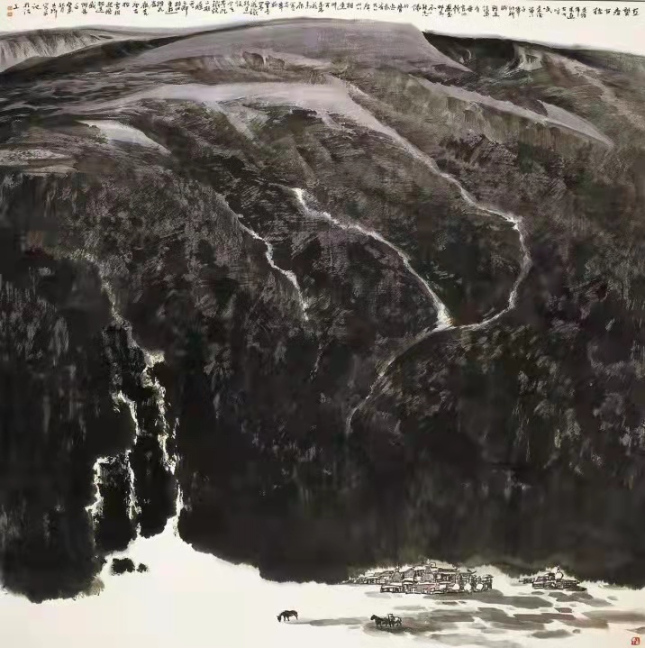 铁道兵著名画家董吉祥（纸本水墨）国画作品欣赏 V篇制作：王绍春