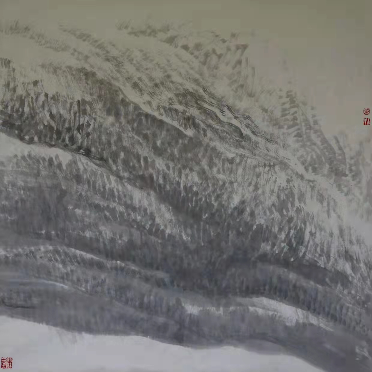 铁道兵著名画家董吉祥（纸本水墨）国画作品欣赏 V篇制作：王绍春