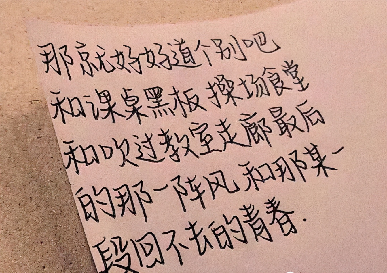 大学女生晒“文案字体”走红，清新中有一丝优雅，引众多网友点赞