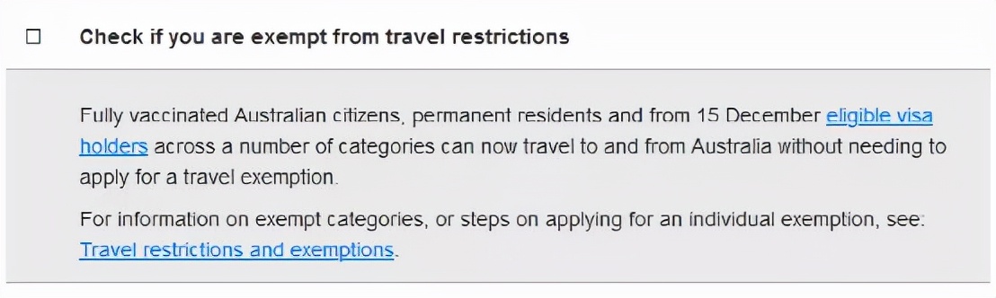 移民局官网更新最新海外旅客入境--Check List 出行前必看