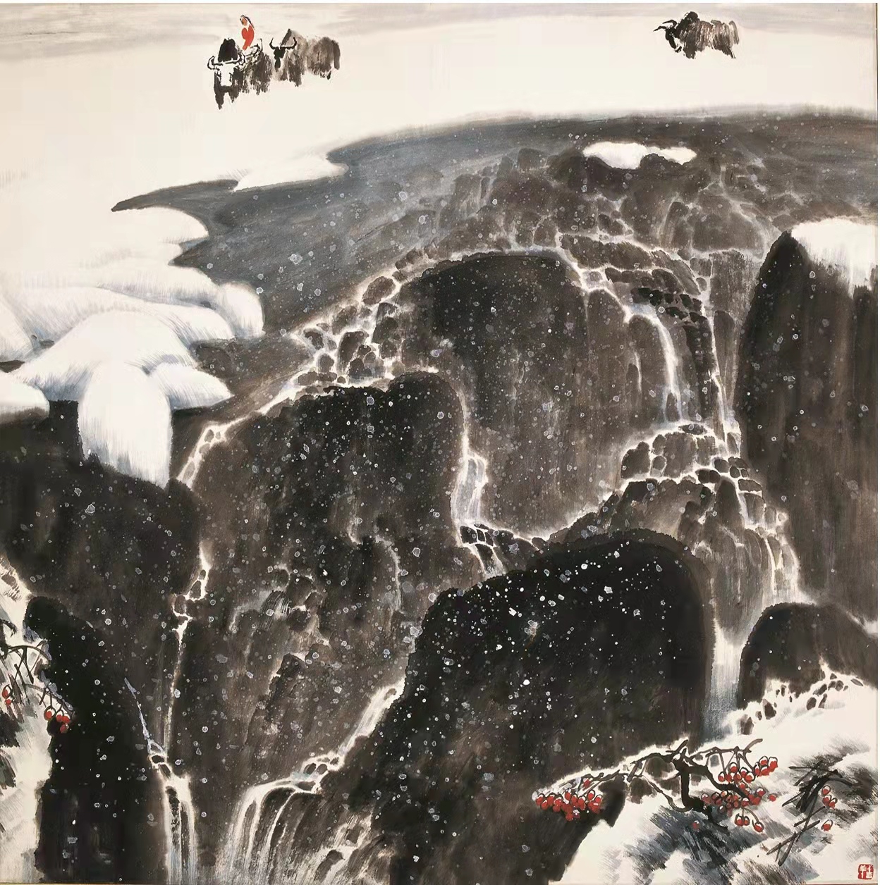 铁道兵著名画家董吉祥（纸本水墨）国画作品欣赏 V篇制作：王绍春