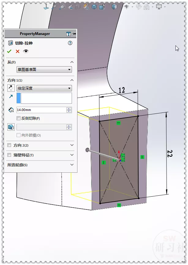 用SolidWorks画一个羊角锤，这个图还有点复杂