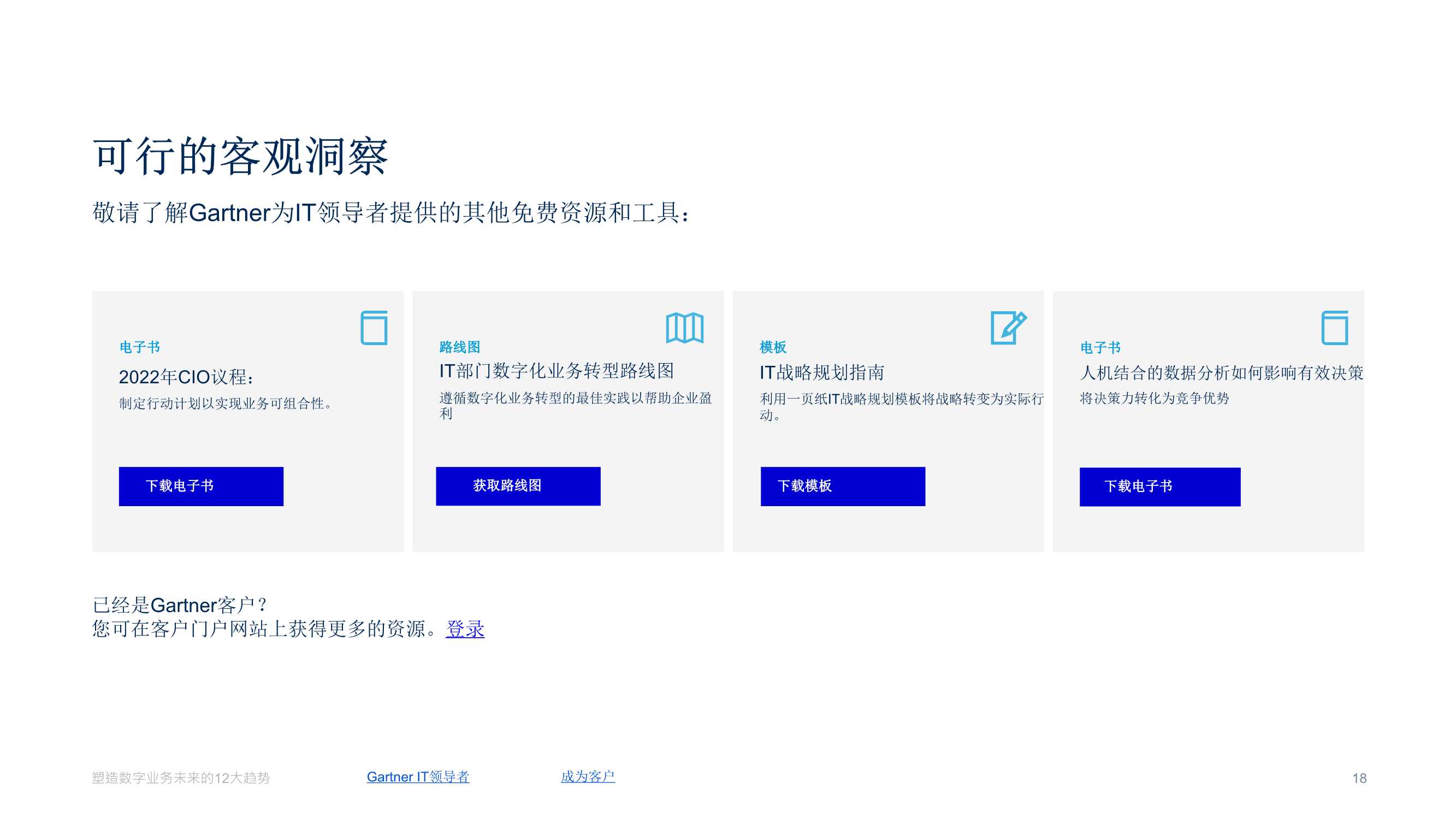 Gartner：2022塑造数字业务未来的12大趋势