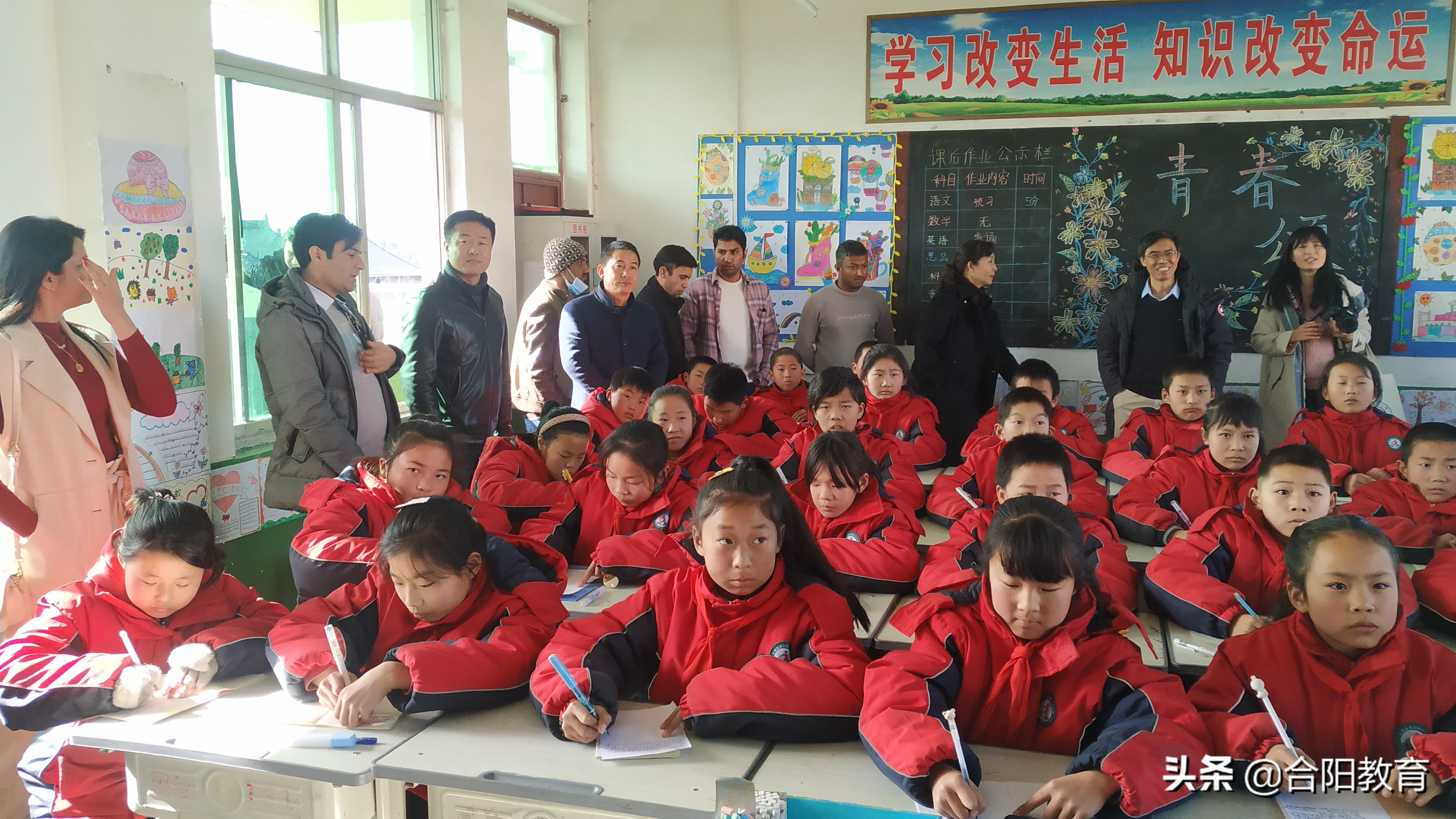 【教育帮扶】西北农林科技大学和陕西中医药大学留学生走进合阳校园