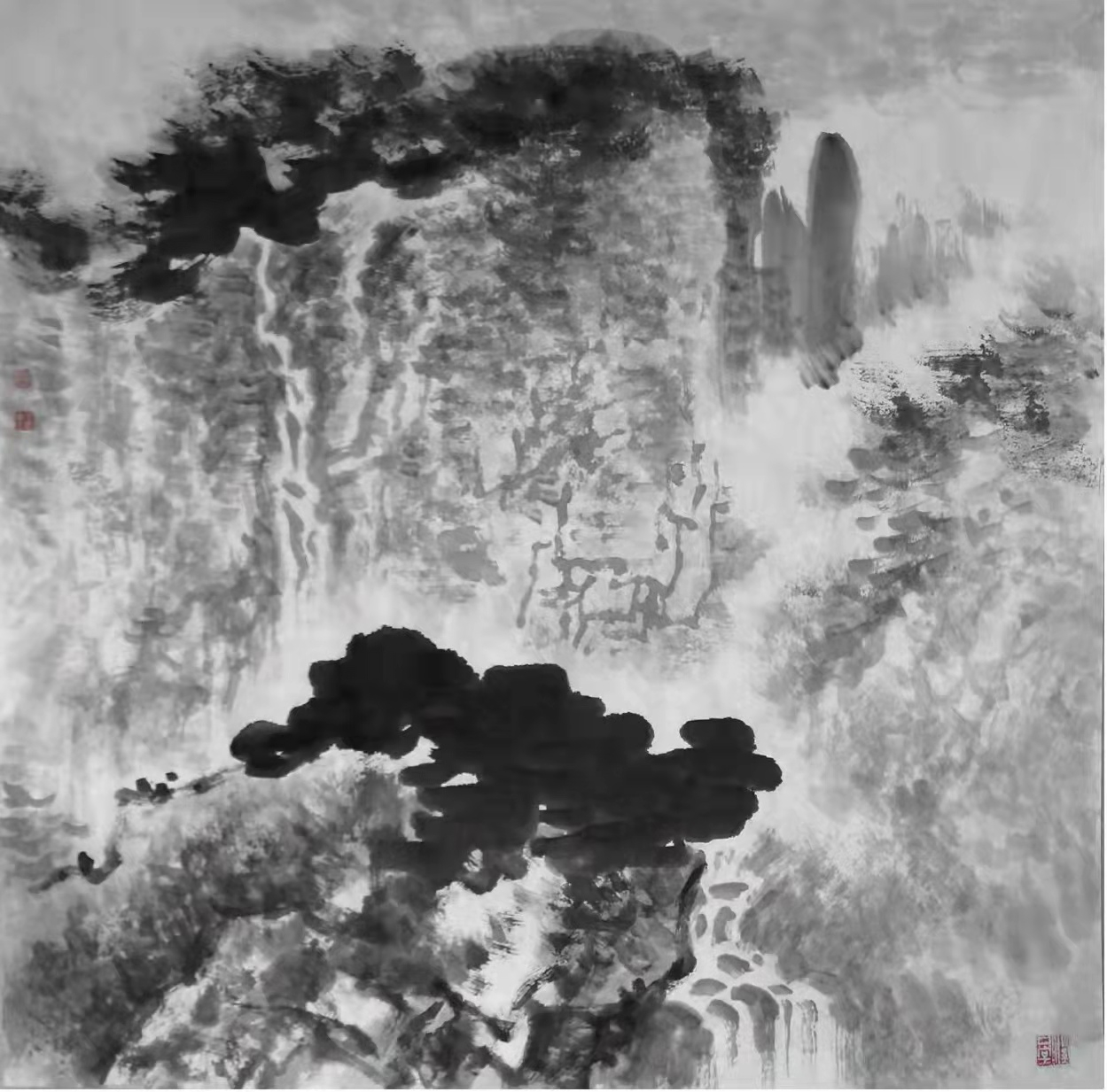 铁道兵著名画家董吉祥（纸本水墨）国画作品欣赏 V篇制作：王绍春