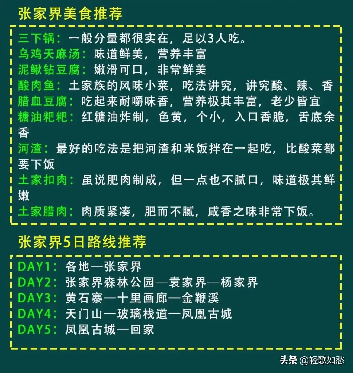 张家界旅游攻略：超详细攻略，爱了