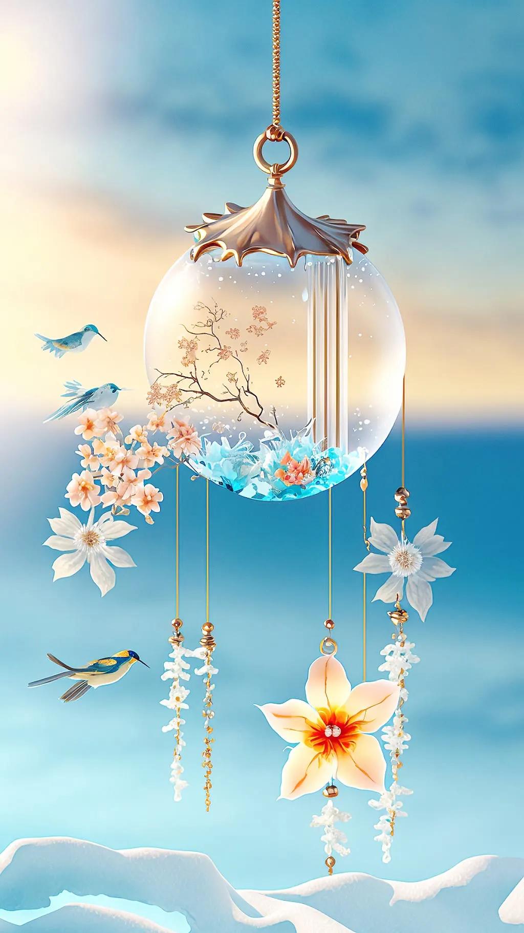 手机壁纸,风铃响,故人归,我在等风起,也在等你回最新消息动态公布