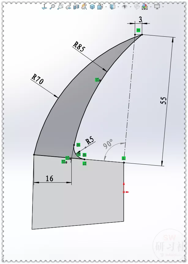 用SolidWorks画一个羊角锤，这个图还有点复杂