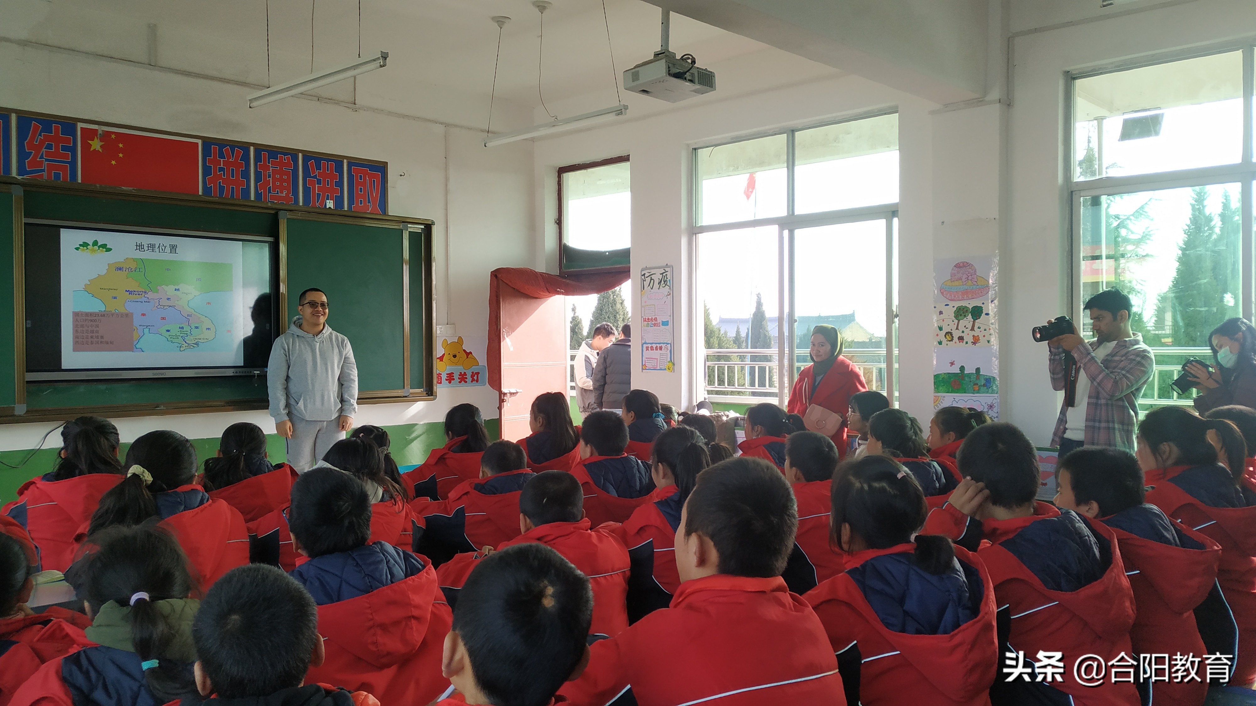 【教育帮扶】西北农林科技大学和陕西中医药大学留学生走进合阳校园