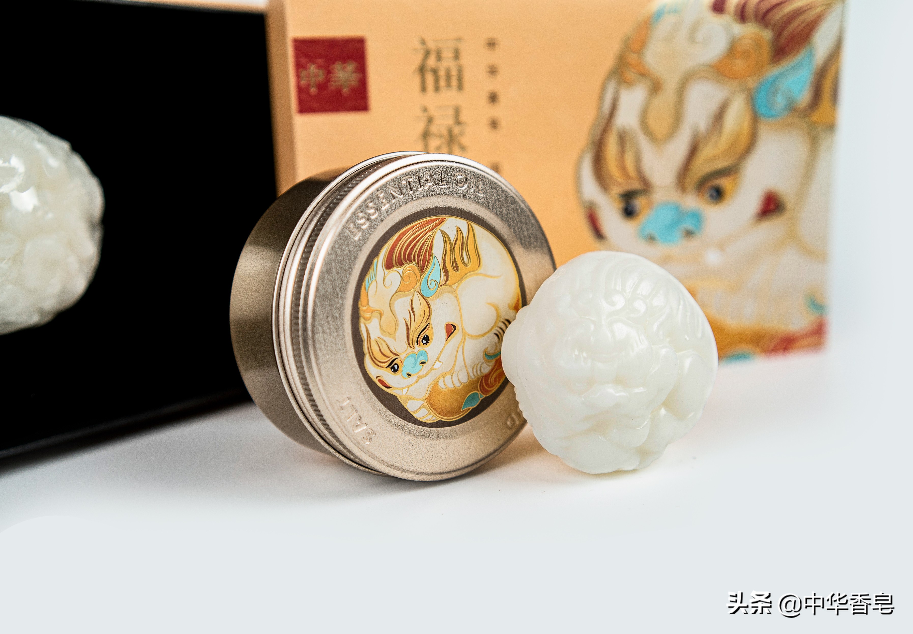 福禄双临礼盒皂，中华香皂礼盒送，貔貅香皂福积聚