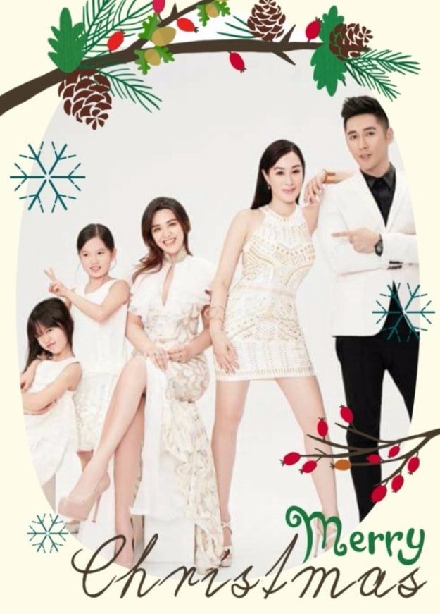 钟丽缇张伦硕带俩女儿冲浪，一家四口久违同框，全是高颜值大长腿