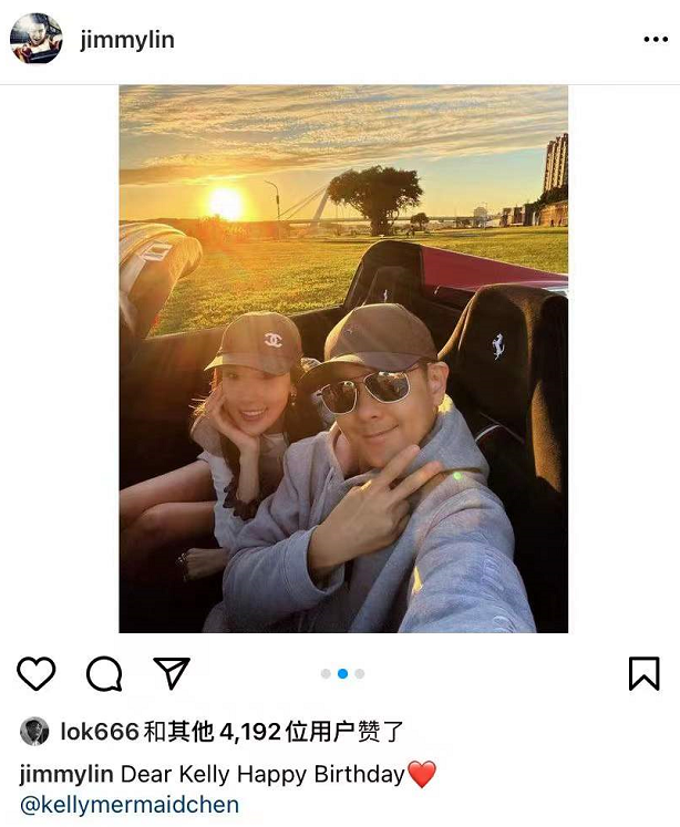 林志颖晒全家福为妻子庆生，还亲自驾豪车带陈若仪兜风，超宠溺