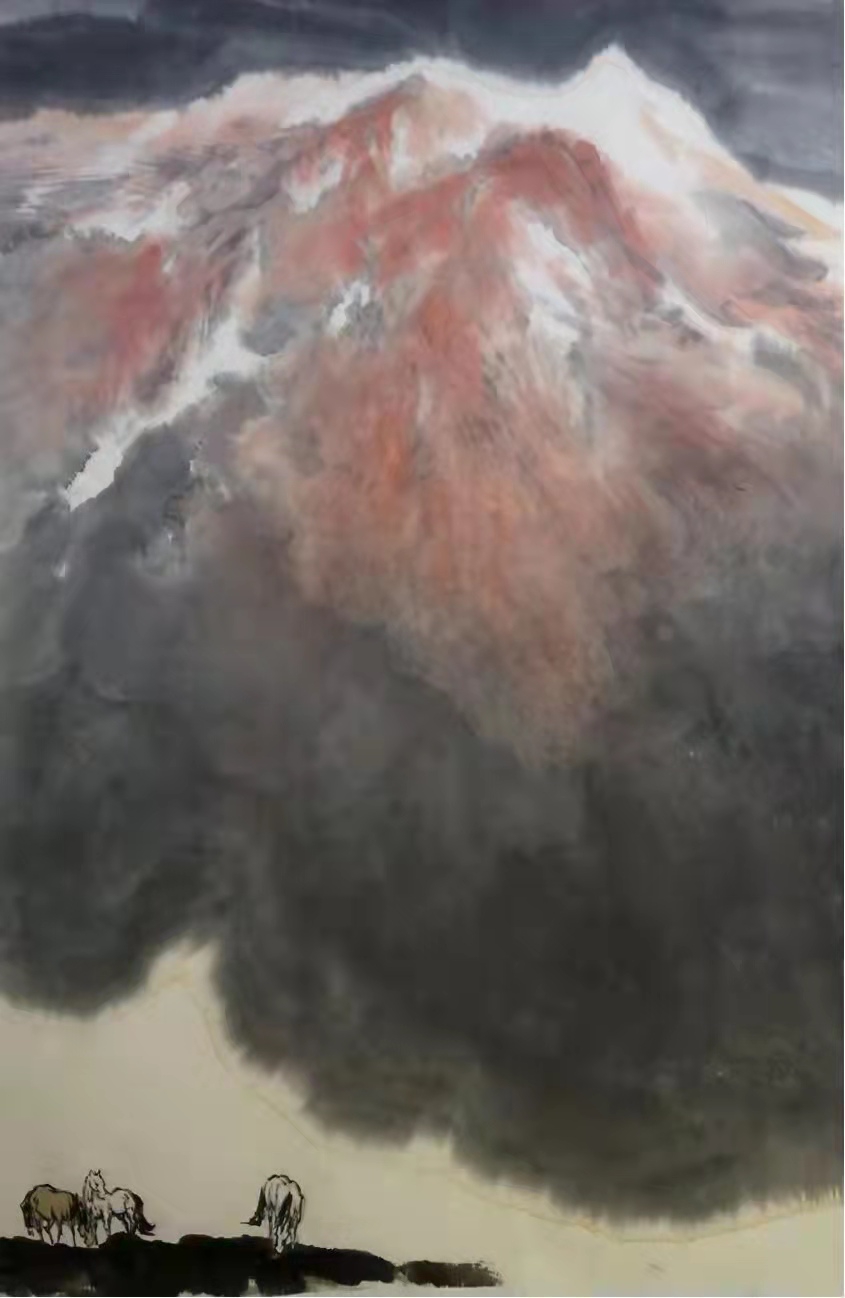 铁道兵著名画家董吉祥（纸本水墨）国画作品欣赏 V篇制作：王绍春