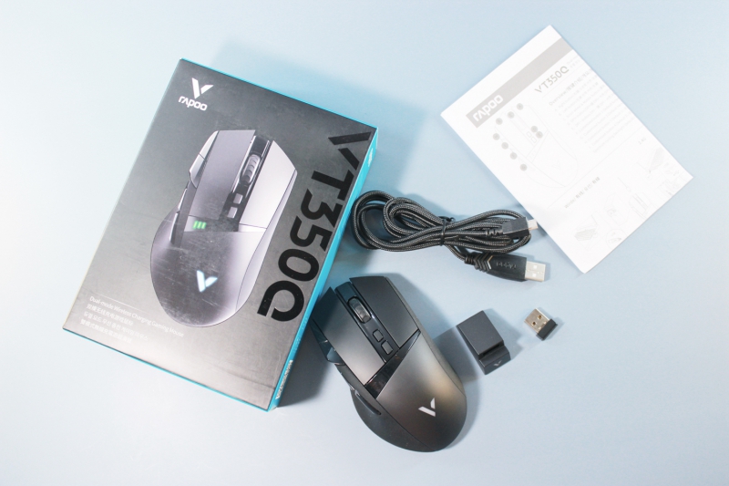 酷炫外设新选择—雷柏V10RGB幻彩背光无线充电游戏鼠标套装