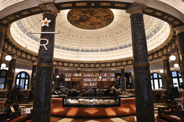 民国老银行与现代文明完美融合，星巴克玩出新高度