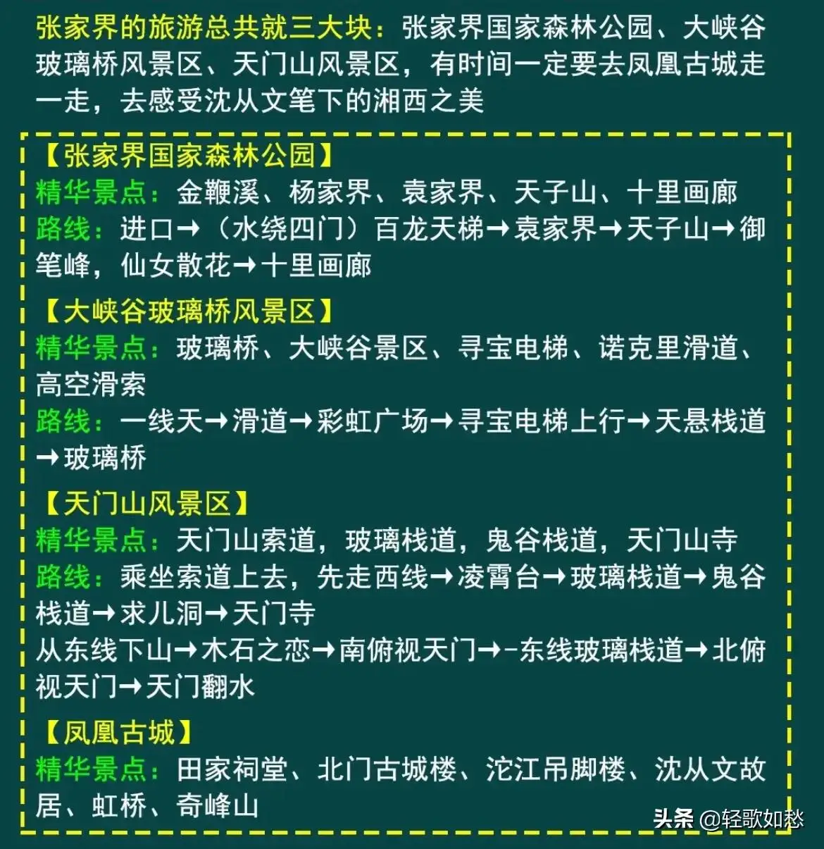 张家界旅游攻略：超详细攻略，爱了
