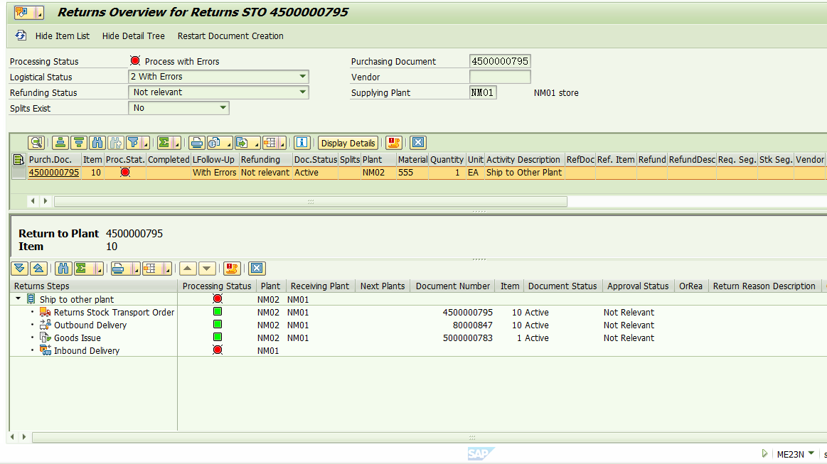 SAP MM 启用了Advanced Return Management之后采购订单上的一些变化