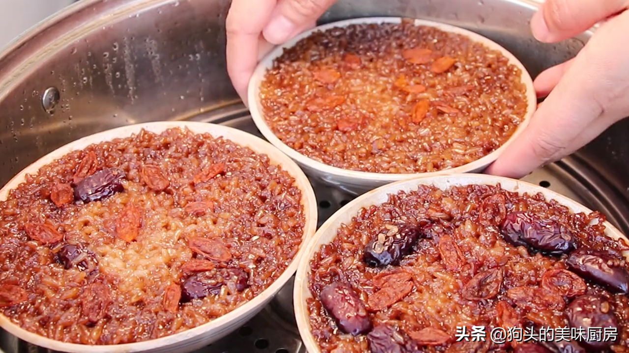 糯米拿碗一扣，香甜又软糯，女孩子要多吃，暖身又暖胃，营养好吃