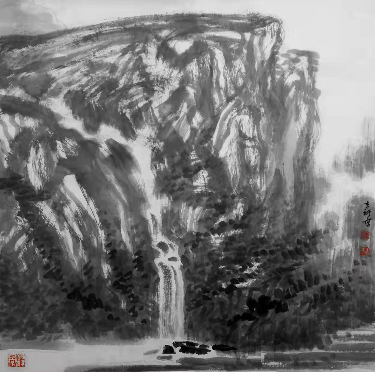 铁道兵著名画家董吉祥（纸本水墨）国画作品欣赏 V篇制作：王绍春