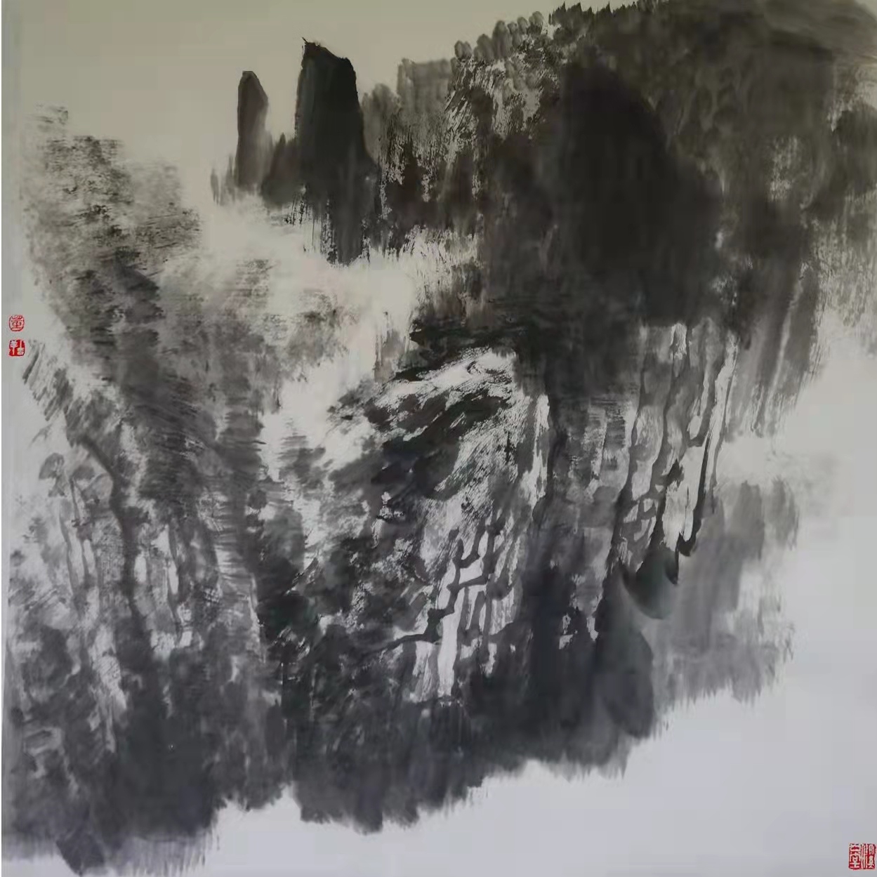 铁道兵著名画家董吉祥（纸本水墨）国画作品欣赏 V篇制作：王绍春