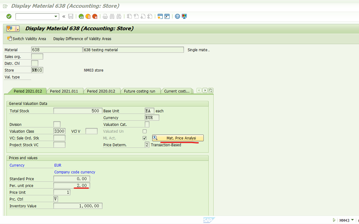 SAP MM 采购附加费计入物料成本之二