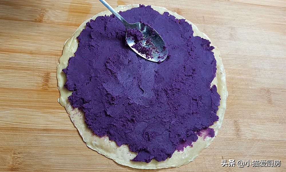 图片[11]-【紫薯鸡蛋饼卷】做法步骤图 味道香甜软绵 两盘都不够-起舞食谱网