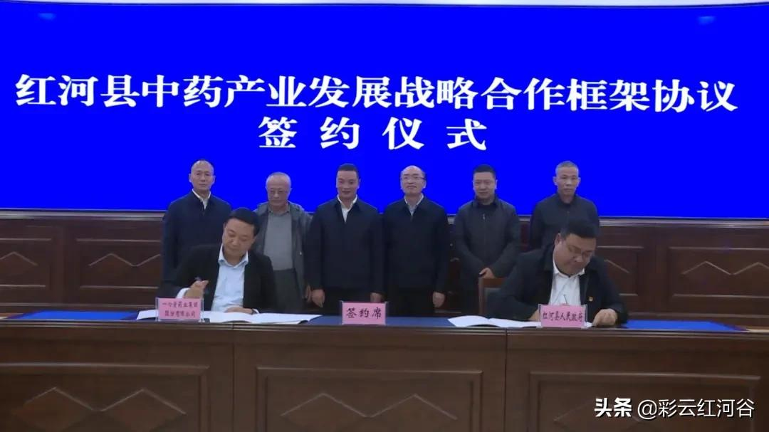 侨乡招商 | 红河县举行中医药产业发展战略合作框架协议签约会